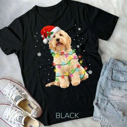 goldendoodle dog tree christmas xmas pet dogs gifts unisex form t-shirt