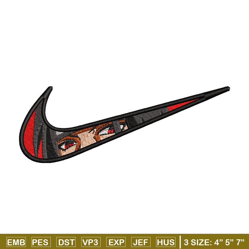 Itachi eyes Nike embroidery design, Naruto embroidery, anime design, embroidery file, anime shirt, Digital download.jpg