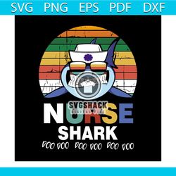 shark doo doo doo svg, nurse svg, cricut file svg png, eps, dxf
