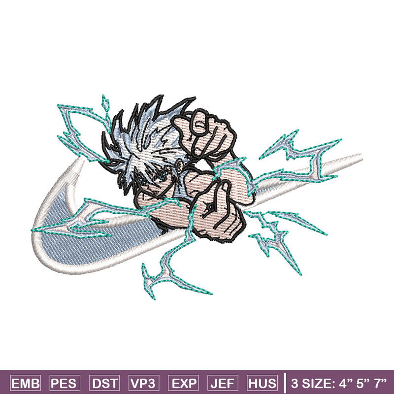 Nike x killua embroidery design, Hxh embroidery, Nike design, Embroidery shirt, Embroidery file, Digital download.jpg