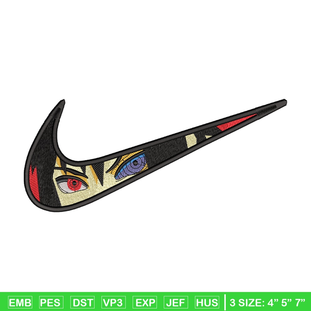Itachi Uchiha nike embroidery design, Naruto embroidery, Nike design, Logo shirt, anime shirt, digital download.jpg