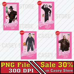 Movie Character Pink Png, Horror Movie Png, Halloween Character Png, Trick or Treat Png, Spooky Digital Download