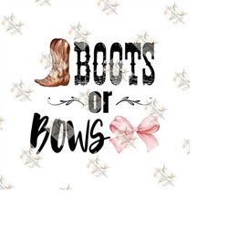 boots or bows png, svg, gender reveal png, svg, boy or girl png, svg