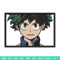 Izuku Midoriya embroidery design, My hero academia embroidery, anime design, embroidery file, Digital download.jpg
