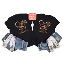 custom disney family halloween shirt, disney halloween crew, disney family matching shirt, disney  halloween ears, my fi