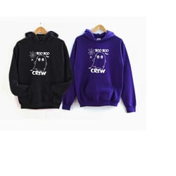 the boo crew hoodies, family halloween sweatshirt, matching family halloween hoodie, halloween sweater, custom matching