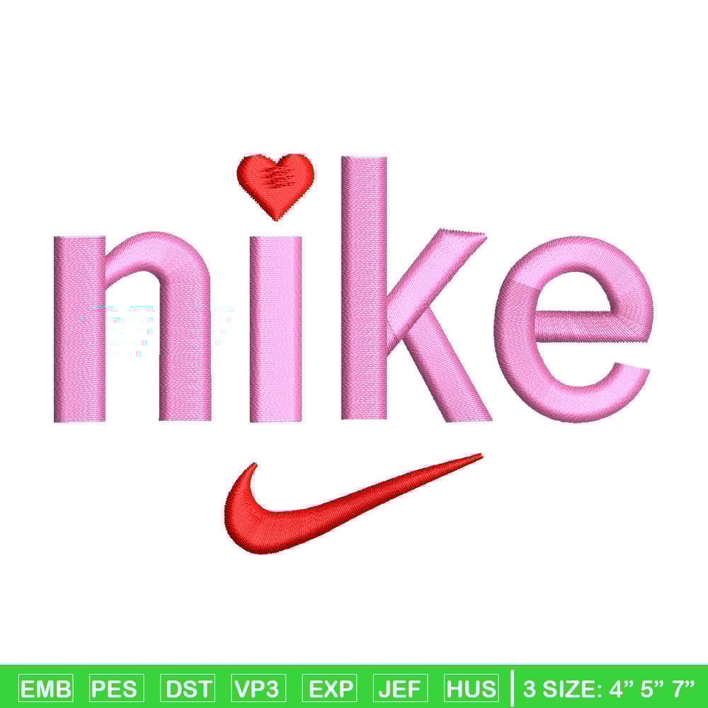Nike x pink embroidery design, Nike embroidery, Nike design, Embroidery shirt, Embroidery file, Digital download.jpg