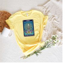 zero f given tarot card shirt, skull tee, zero fucks given shirt, skeleton t-shirt, zero fucks given tee shirt, skull ar