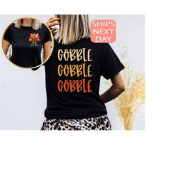 custom thanksgiving shirt, kids thanksgiving shirt, fall kids shirt, thanksgiving gobble gobble shirt, funny turkey shir