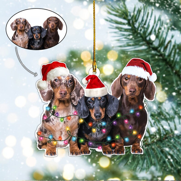 Dog Photo Christmas Ornament - Personalized Dog Picture Ornament - Dog Ornament - Personalized Dog Keepsake Photo Ornament - 1.jpg