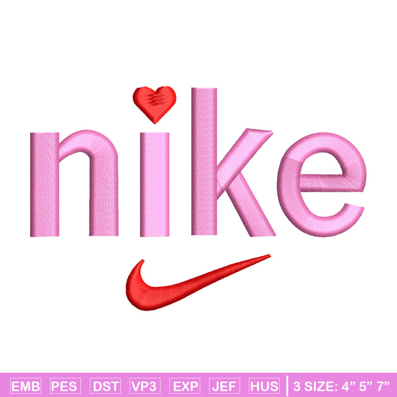 Nike x pink embroidery design, Nike embroidery, Nike design, Embroidery shirt, Embroidery file, Digital download.jpg