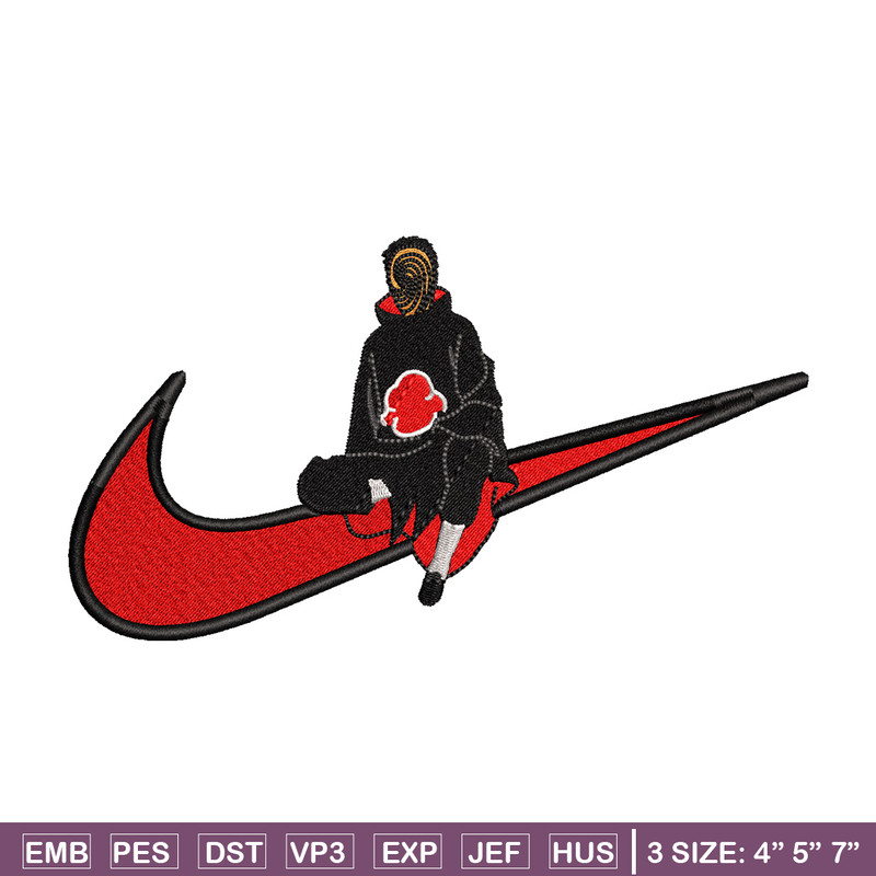 Nike x obito embroidery design, Naruto embroidery, Nike design, Embroidery shirt, Embroidery file, Digital download.jpg