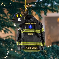 Personalized EMT EMS Paramedical Uniform Ornament, Paramedical Service Ornament