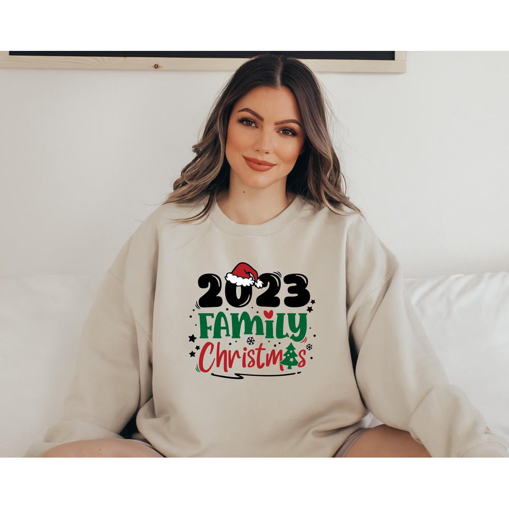 2023 Family Christmas Shirt,Family Christmas 2023 Custom Tshirt,Christmas Crew Tshirt, Custom Christmas Family Shirt, Santa Family T-Shirts - 4.jpg