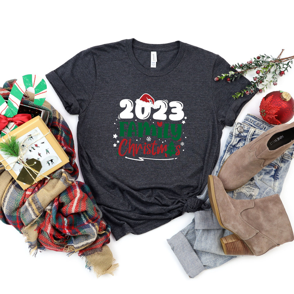 2023 Family Christmas Shirt,Family Christmas 2023 Custom Tshirt,Christmas Crew Tshirt, Custom Christmas Family Shirt, Santa Family T-Shirts - 5.jpg
