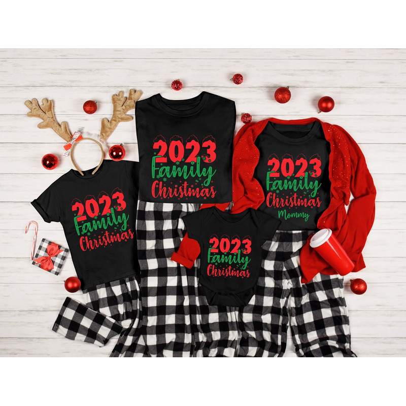 2023 Family Christmas Shirt,Custom Family Christmas Tshirt,2023 Family Christmas Custom Shirt,Family Matching Christmas Tee,Christmas Group - 1.jpg