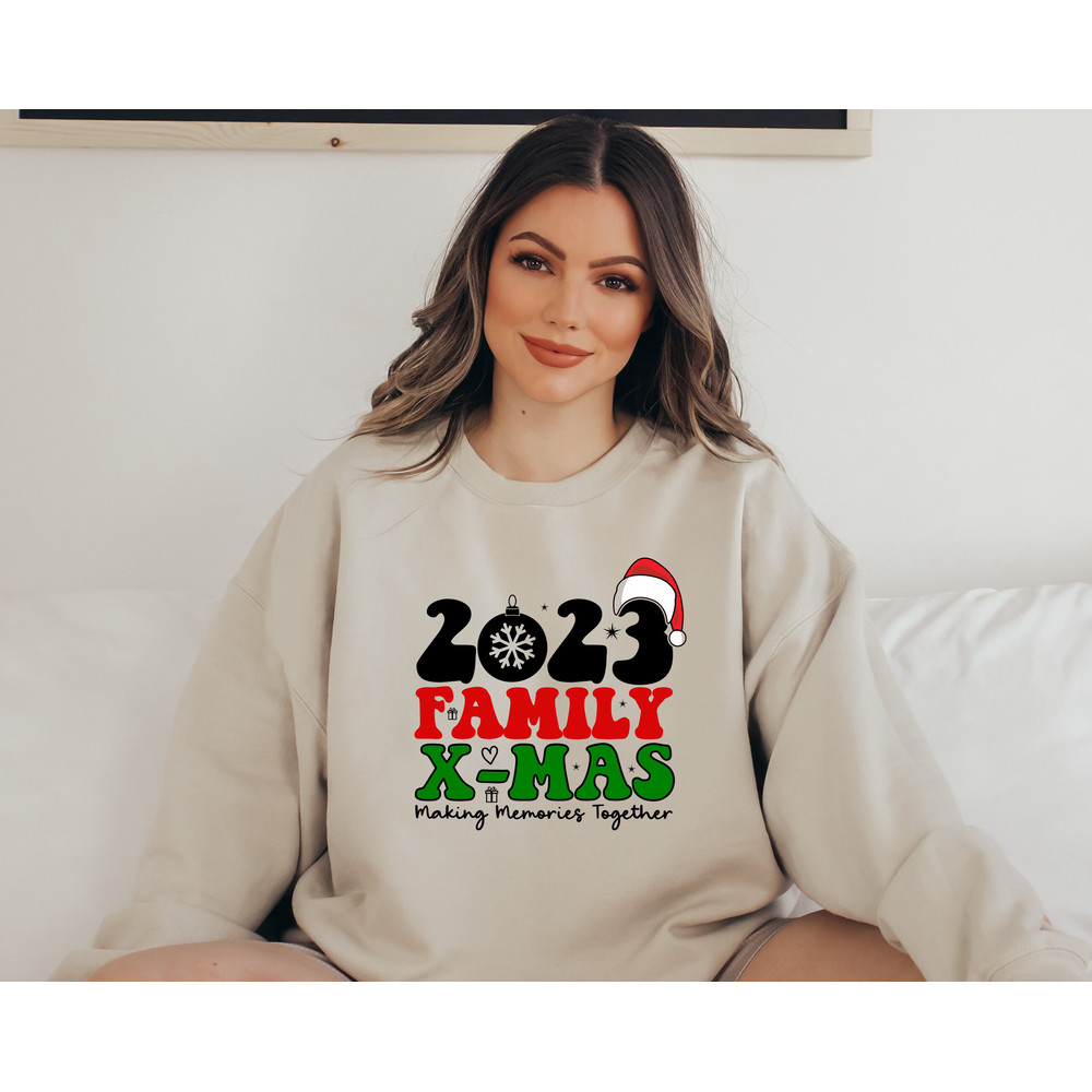 2023 Family X-Mas Making Memories Together Shirt,2023 Family Christmas Custom Shirt,Family Christmas Funny Shirt,Funny Christmas Party Tee - 6.jpg