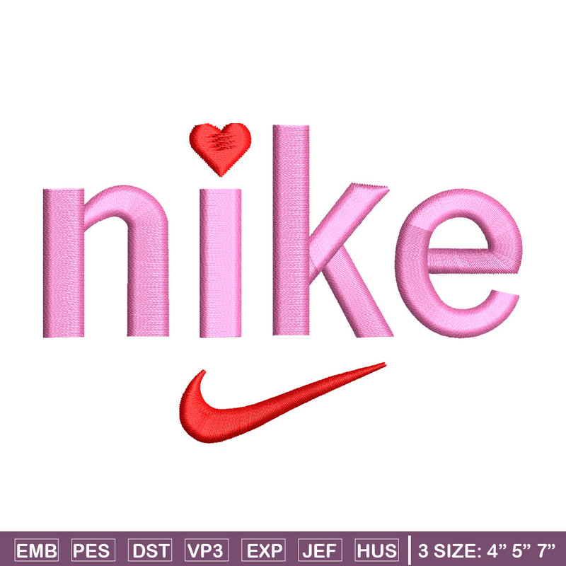 Nike x pink embroidery design, Nike embroidery, Nike design, Embroidery shirt, Embroidery file, Digital download.jpg
