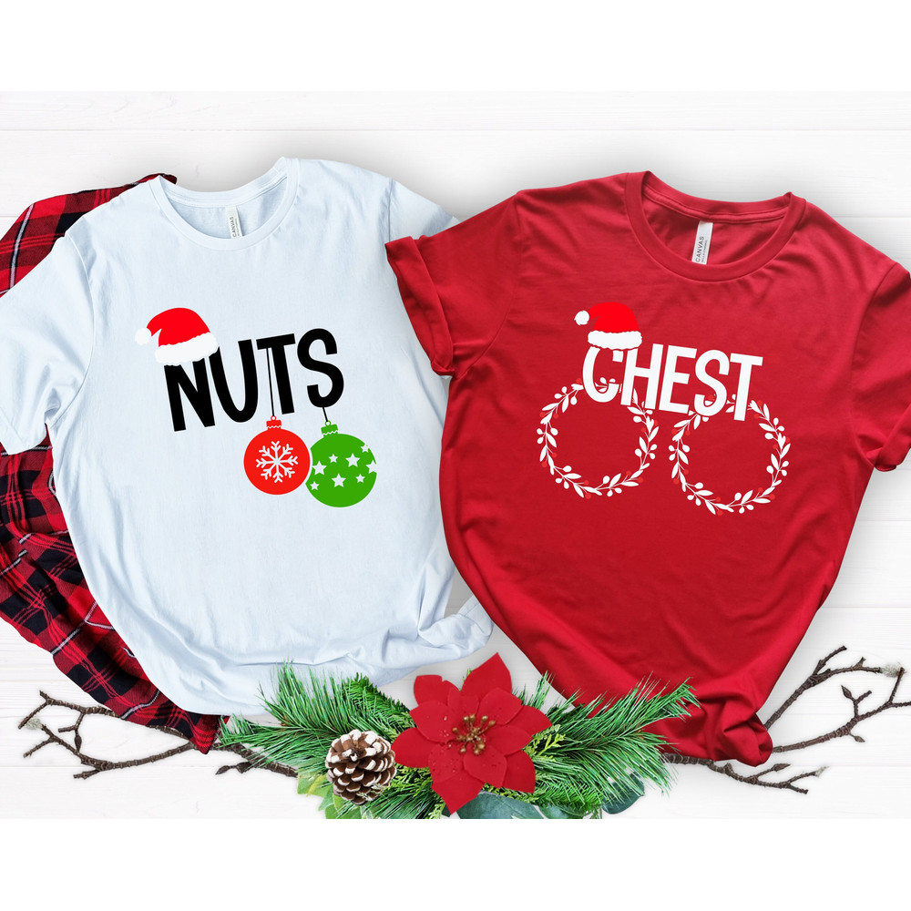 Chest Nuts Christmas Matching Shirts,Chest Nuts Matching Funny Christmas Tshirt,Chest And Nuts Couples Christmas Shirt,Funny Matching Xmas - 1.jpg