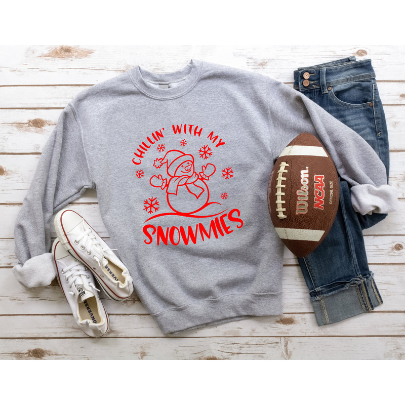 Chillin With My Snowmies Shirt,Chill With My Gnomies Christmas Shirt, Matching Family Christmas Shirt,Christmas Crew Shirt,Family Matching - 2.jpg