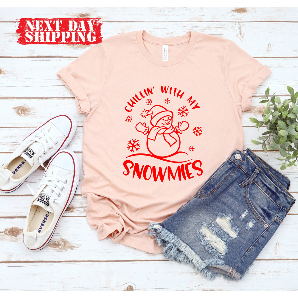 Chillin With My Snowmies Shirt,Chill With My Gnomies Christmas Shirt, Matching Family Christmas Shirt,Christmas Crew Shirt,Family Matching - 6.jpg