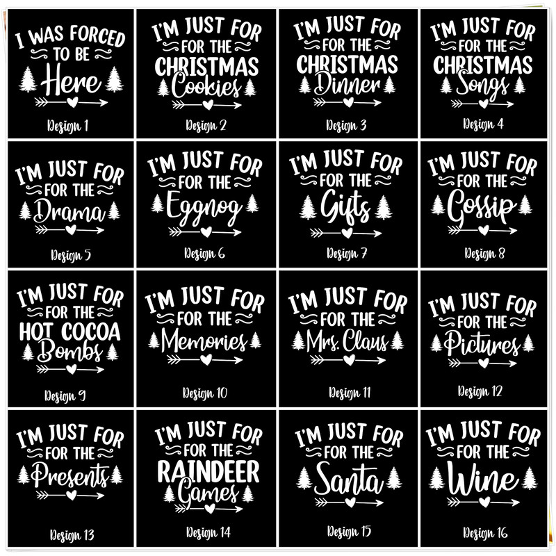 Christmas Matching Party Shirt,Family Matching Christmas Tshirt,Funny Christmas Tee,I'm Just Here For The Christmas Shirt,Custom I’m Just - 3.jpg