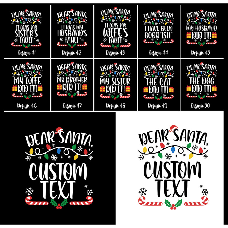 Custom Dear Santa Christmas Shirt,Dear Santa Shirt,50 Quotes Dear Santa And Custom Christmas Tshirt,Christmas Group Shirt,Christmas Funny - 4.jpg
