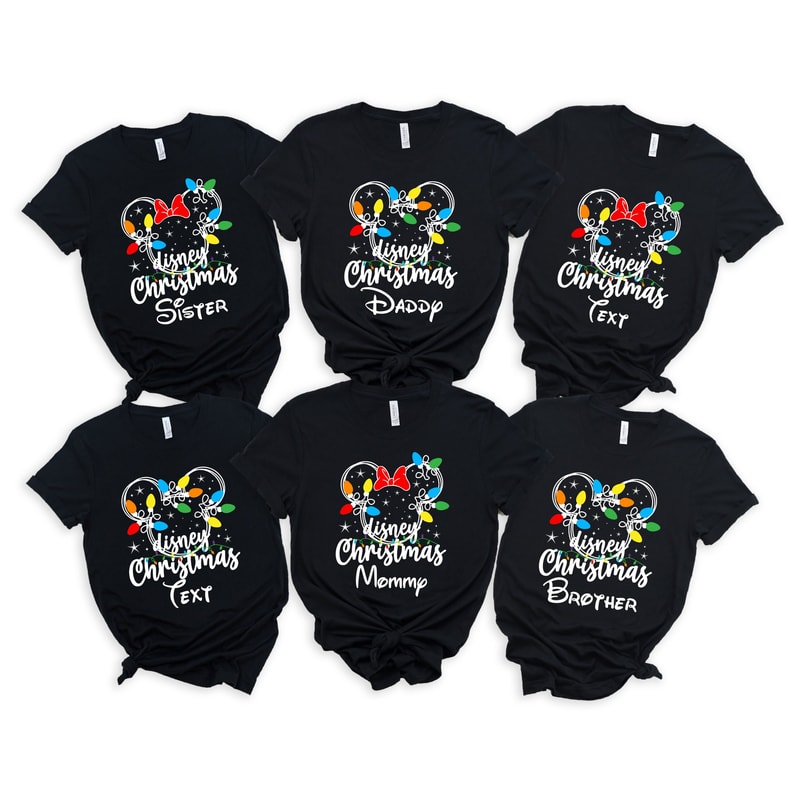 Custom Disney Christmas Lights Tshirt,Mickey Minnie Christmas Shirt,Disney Christmas Lights Shirts,Disney Family Christmas Shirt,Custom Tee - 3.jpg