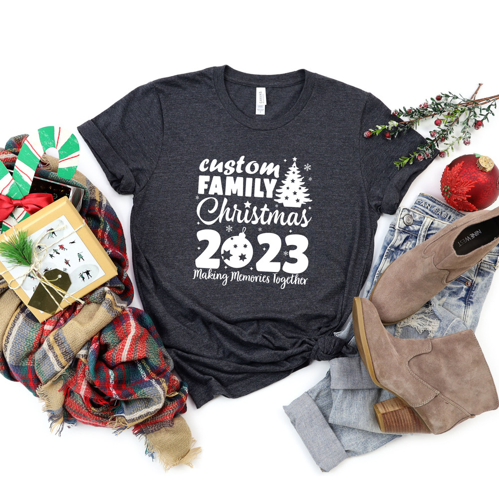 Custom Family Christmas 2023 Tshirt,Custom Family Christmas Making Memories Together Shirt,Matching Family Christmas Tee,Custom Xmas Shirt - 3.jpg