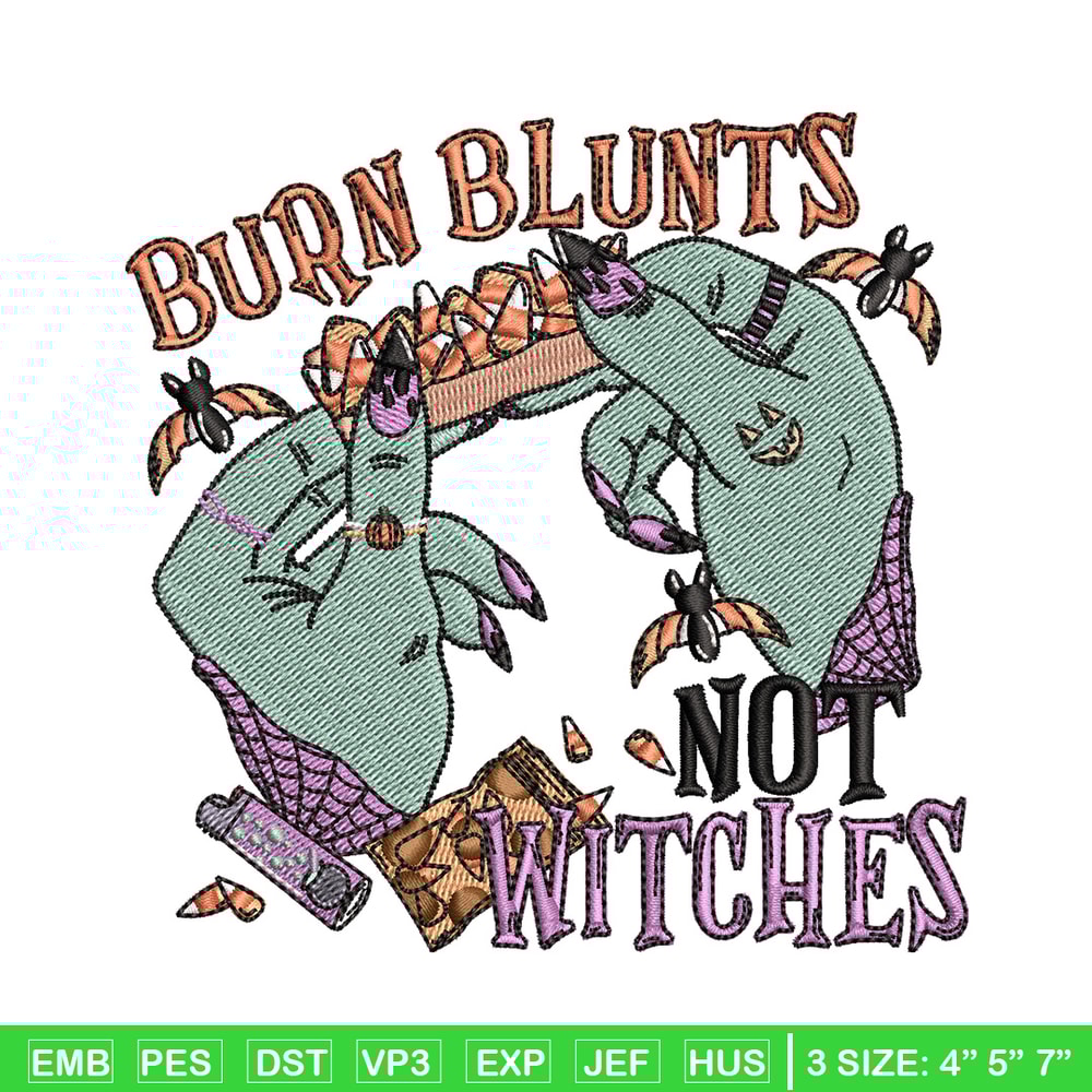 Not witches embroidery design, Horror embroidery, Embroidery file, Embroidery shirt, Emb design, Digital download.jpg