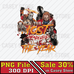 It's The 10st Wonderful Time Of The Year Png, Character Movie Horror Png, Halloween Horror Png, Scary Halloween Digital