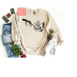 cat halloween sweatshirt, halloween sweatshirt, skeleton cat lover sweatshirt, funny halloween cat hoodie, skeleton hand