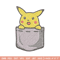 Pikachu bag embroidery design, Pokemon embroidery, Anime design, Embroidery file, Digital download, Embroidery shirt.jpg