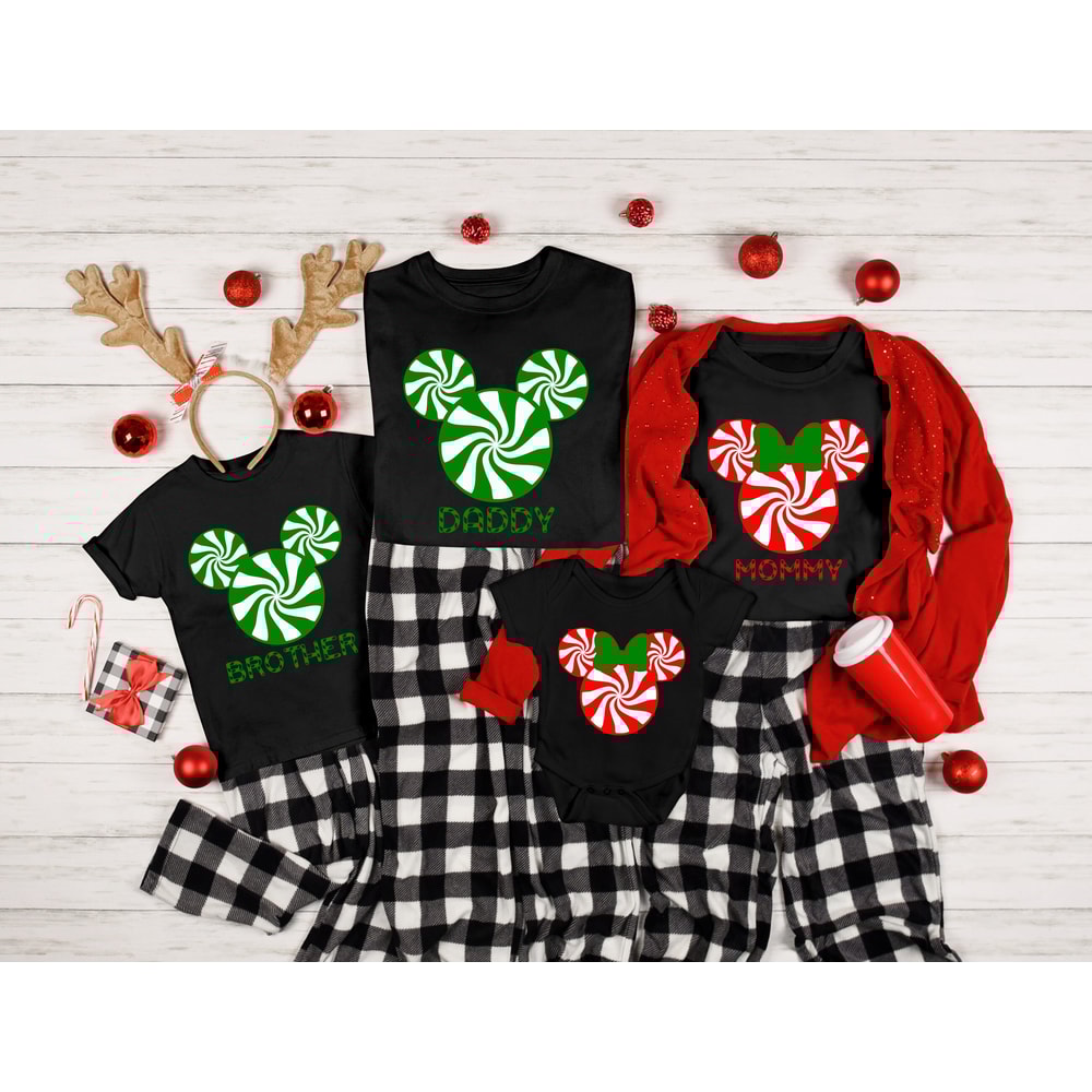 Disney Family Custom Shirts,Mickey and Minnie Christmas Tshirt,Custom Family Disney Vacation Shirt,Personalized Family Vacation Outfit - 1.jpg