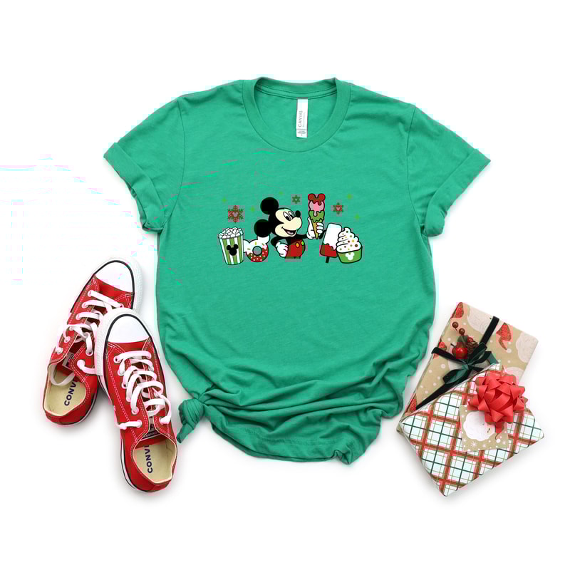 Disney Mickey Minnie Ice Cream Coffee Christmas Shirt,Disney Family Matching Christmas Tshirt,Mickey and Minnie Disney Christmas Coffee Tee - 7.jpg