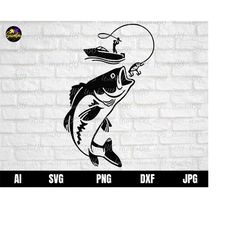 fish svg, fishing svg, bass fishing svg, fish hook svg, bass line svg, bass jumping svg, bass fishing svg, fisherman svg