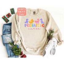 pediatrics sweatshirt, pediatrics dinosaurs sweatshirt, peds sweatshirt, peds nurse hoodie, cute peds crewneck, pediatri