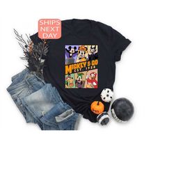 mickey and co halloween shirt, disney halloween, mickey and friends halloweens, disney matching shirt, disney sweatshirt