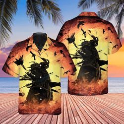 samurai ghost warrior hawaiian shirt | unisex | adult | hw7261