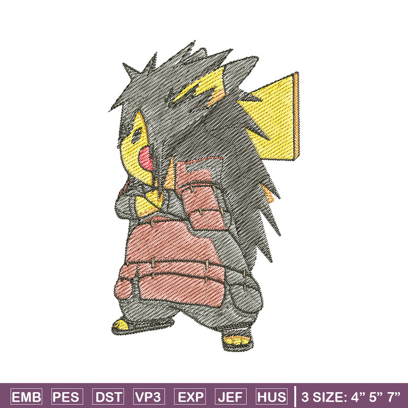 Pikachu madara embroidery design, Pokemon embroidery, Anime design, Embroidery file, Digital download, Embroidery shirt.jpg