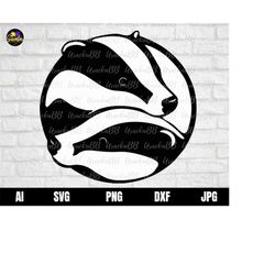 badger svg, forest creatures svg, badger face svg, badger mascot svg, badger animal wildlife logo svg for cricut svg, pn