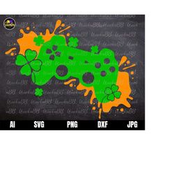 gamer controller svg, patricks day svg, video game st patrick's day svg, patrick's day kid svg, st patricks day shirt sv