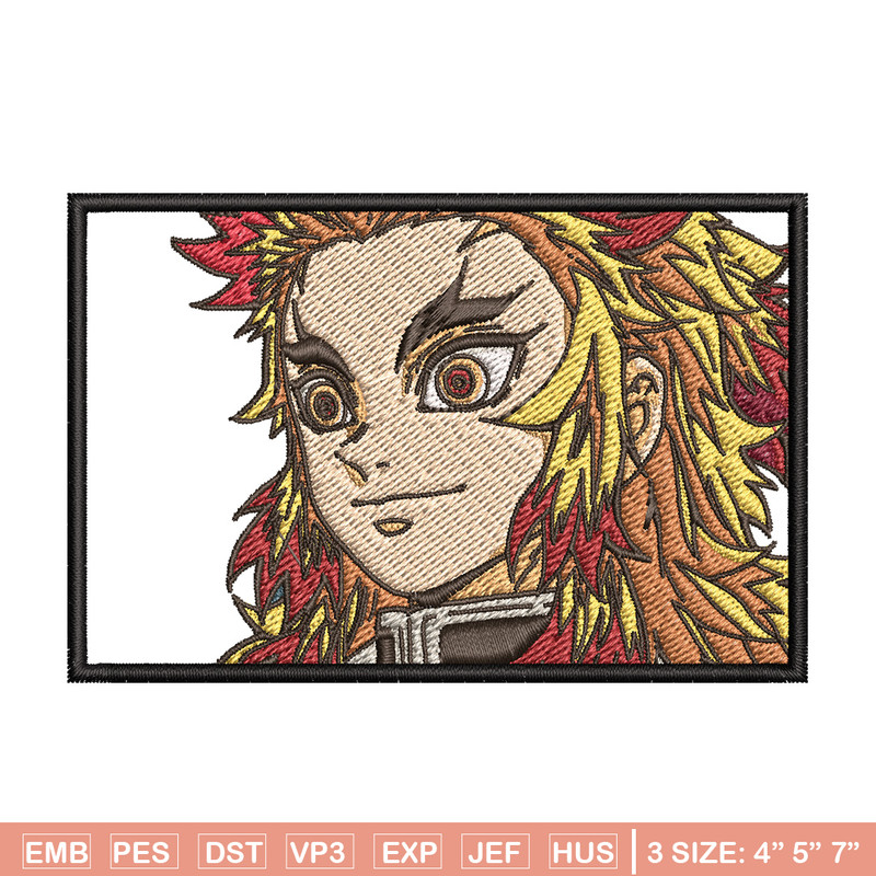 Rengoku embroidery design, Rengoku embroidery, Embroidery shirt, Embroidery file, Anime design, Digital download.jpg