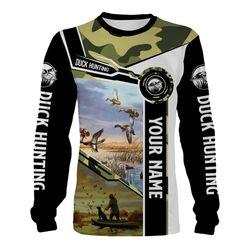 3d duck hunting camouflage custom full printing shirts for duck hunters &8211 iph2354