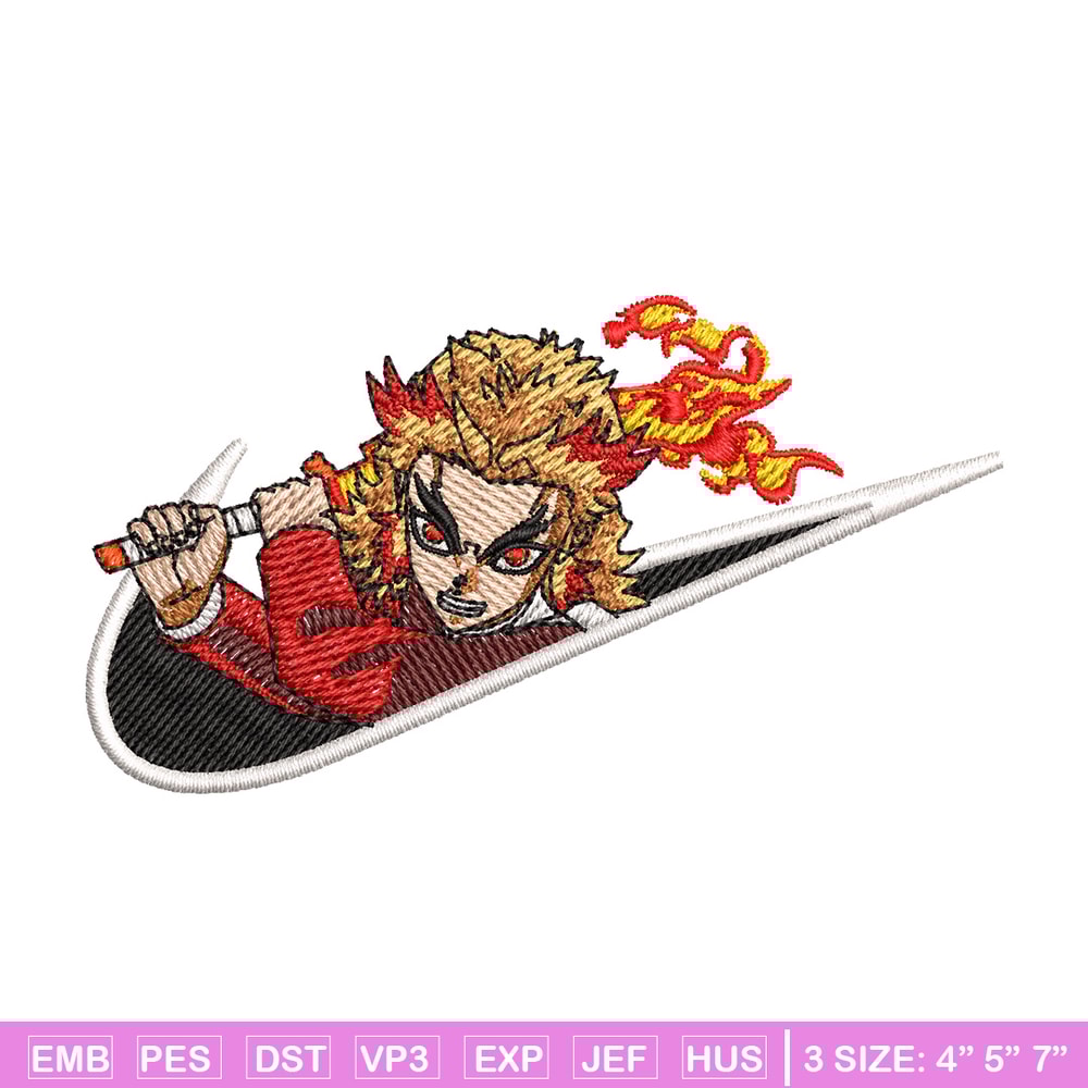 Rengoku x nike embroidery design, Rengoku embroidery, Nike design, Embroidery shirt, Embroidery file, Digital download.jpg