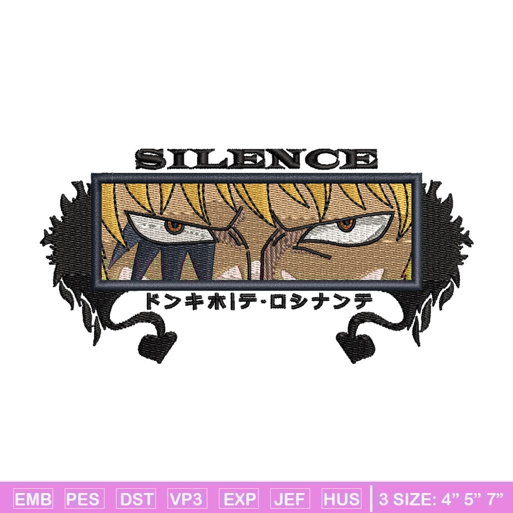 Rosinante eyes embroidery design, One piece embroidery, Anime design, Embroidery shirt, Embroidery file,Digital download.jpg