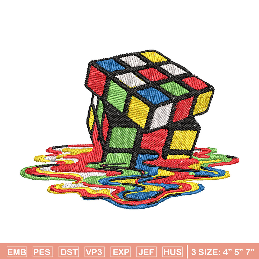 Rubik cube embroidery design, Rubik embroidery, Anime design, Embroidery file, Embroidery shirt, Digital download.jpg