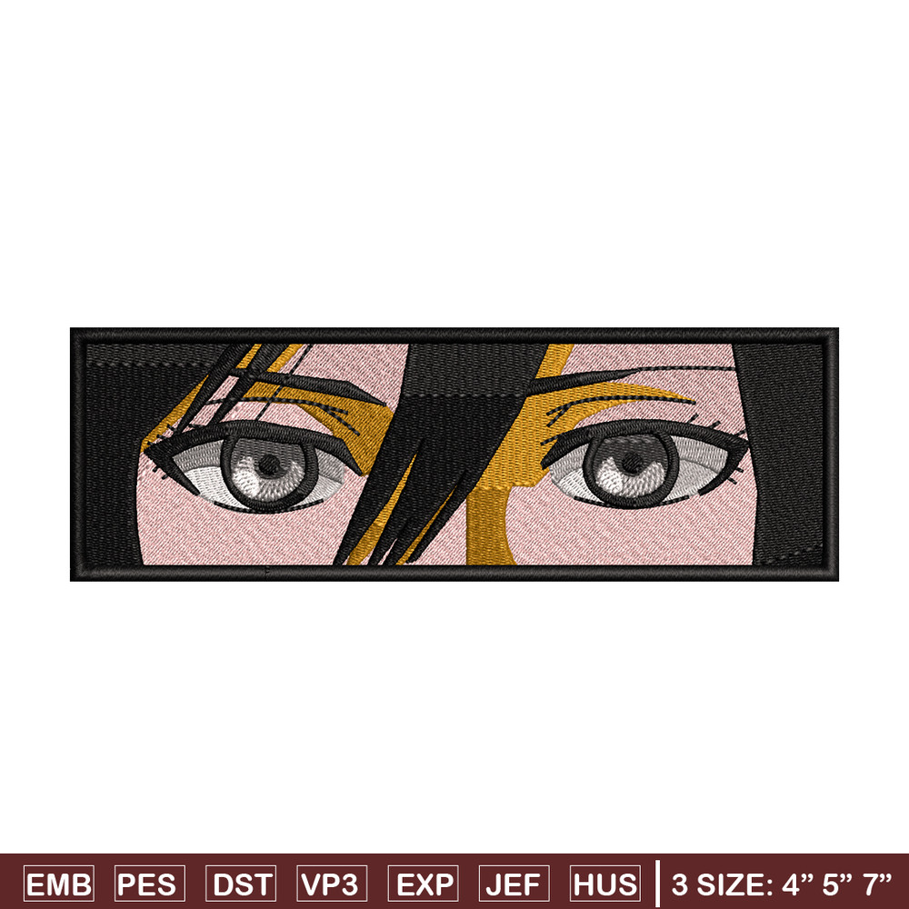 Mikasa Eyes embroidery design, Attack on Titan embroidery, anime design, embroidery file, anime shirt, Digital download.jpg