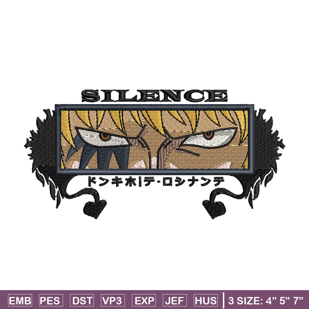 Rosinante eyes embroidery design, One piece embroidery, Anime design, Embroidery shirt, Embroidery file,Digital download.jpg