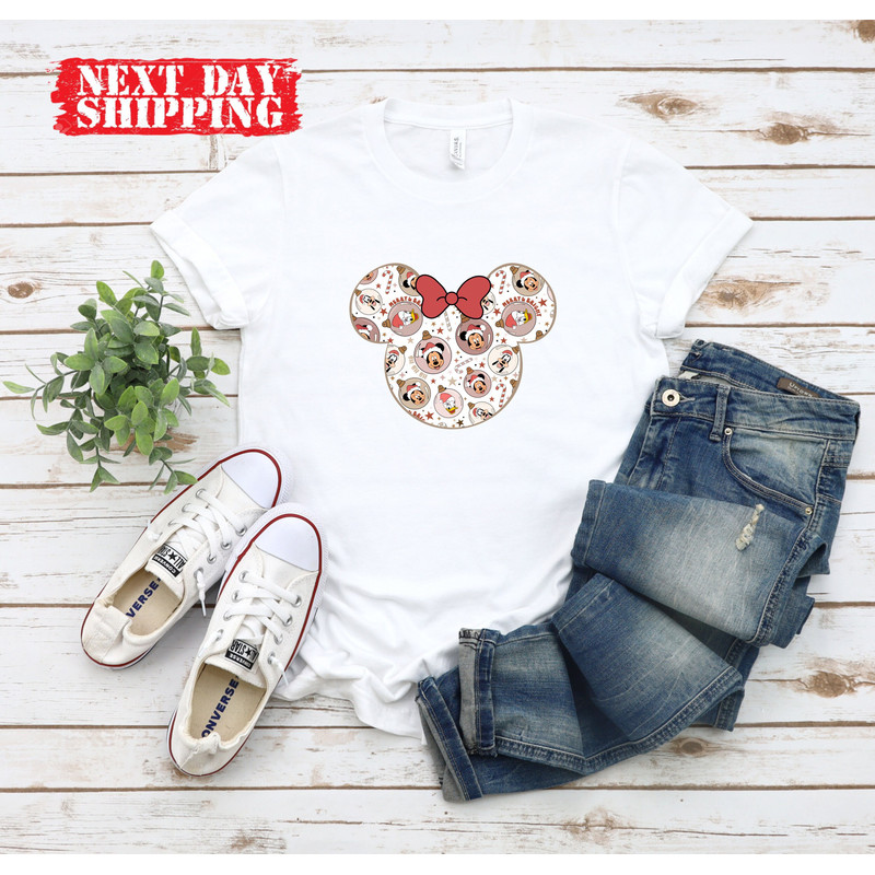 Disney Minnie Christmas Shirt,Disney Mickey and Minnie Christmas Shirt,Vintage Disney Christmas Tshirt,Disney Xmas Tee,Disney Christmas Gift - 3.jpg
